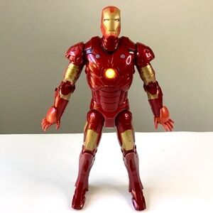 Marvel Legends Iron Man 12-Inch Action Figure Lights Sound Posable 2007 Hasbro